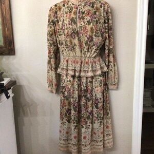 Floral Long Sleeve Skirt Set